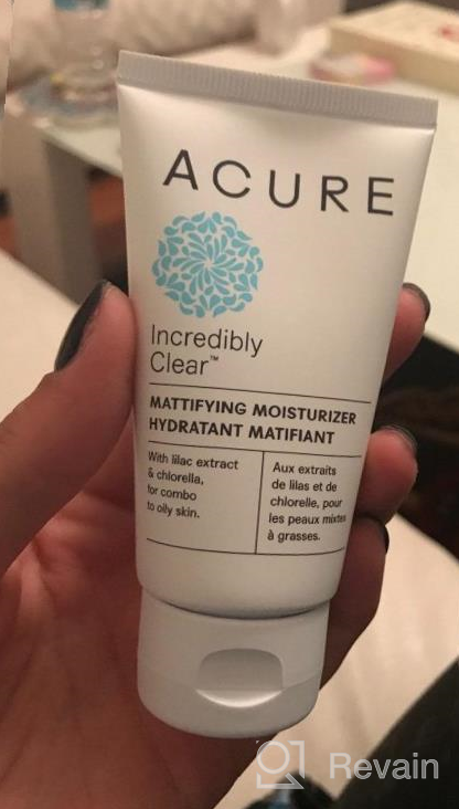 img 1 attached to Acure Mattifying Moisturizer, Vegan & Paraben Free, 1.7 Fl Oz (Pack Of 1) - Clear Skin Formula review by Rudy Barron