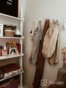img 8 attached to Organize And Style Your Space With Maosifang'S 6 Solid Wood Wall-Mount Hooks In White