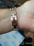 картинка 1 прикреплена к отзыву Apple Watch Band 38Mm 40Mm 41Mm Bling Diamond Rhinestone Metal Link Bracelet For Women Series 8 7 6 5 4 3 2 1 SE Rose Gold Compatible от Kyle Ahmed