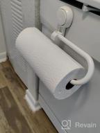 img 1 attached to Removable & Reusable Suction Cup Paper Towel Holder - Wall Mount For Kitchen, No Drilling Required! review by Darby Perkins