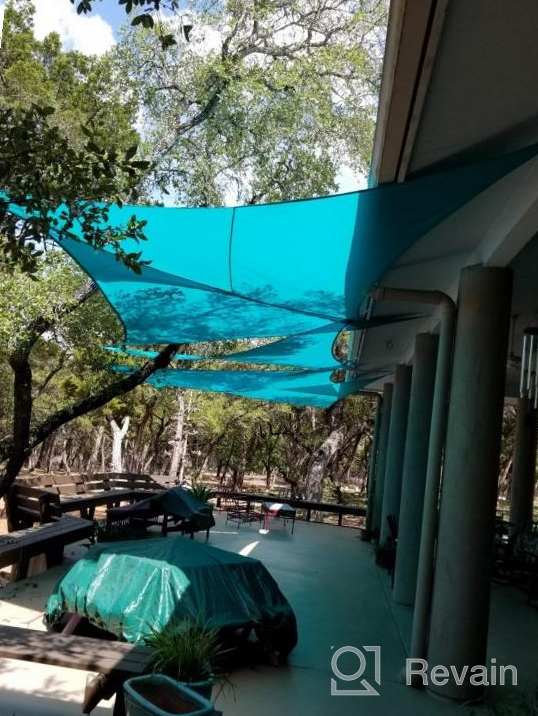 img 1 attached to TANG Sun Shades Depot 10' X 15' Rectanlge Waterproof Knitted Shade Sail Curved Edge Red 260 GSM U*V Block Shade Fabric Pergola Carport Canopy Replacement Awning Customize Available review by Guled Probz