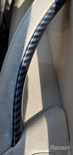 img 1 attached to BMW X5 E70/E70 LCI (2008-2013) & BMW X6 E71/E72 (2008-2014) Right Side Interior Passenger Door Handle Carbon Fiber Cover By Jaronx review by Nap Olivas