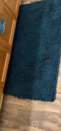 img 1 attached to Non Slip Luxury Chenille Bathroom Rug Mat - Extra Soft And Absorbent Shaggy Rugs For Bath Room, Tub - 20X32 Dark Teal Plush Area Carpet Mats, Washable & Fast Drying Bathroom Mats review by Sarah Foreman