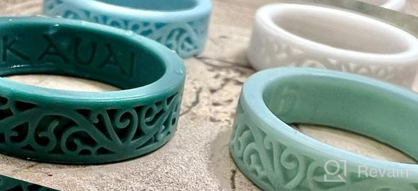 img 1 attached to Kauai Kids Matching Friendship Rings: Soft Silicone Fun for Girls and Boys by a Leading Brand with Latest Artist Design Innovations and Comfortable Fit review by Danny Bell