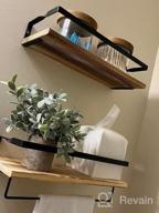 img 1 attached to Stylish Awekris Wall Mounted Floating Shelves Set For Elegant Home Decor review by Tony Chandler