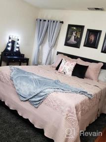 img 5 attached to Добавьте нотку элегантности в свой дом с подушкой BrylaneHome Amelia Sham - стандартной, бледно-розовой