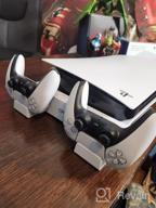 img 1 attached to OIVO PS5 Horizontal Stand With Cooling Fan & Controller Charger - Playstation 5 Console Accessories review by Victor Hurvitz