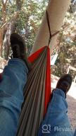 картинка 1 прикреплена к отзыву Portable Double & Single Camping Hammock With Tree Straps - Lightweight Nylon Parachute For Indoor Outdoor Backpacking, Travel, Hiking, Beach от John Warren