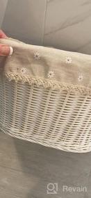 img 6 attached to Stylish And Spacious Hand Woven Bike Basket For Women - Perfect For Bicycles, Cruisers And Scooters