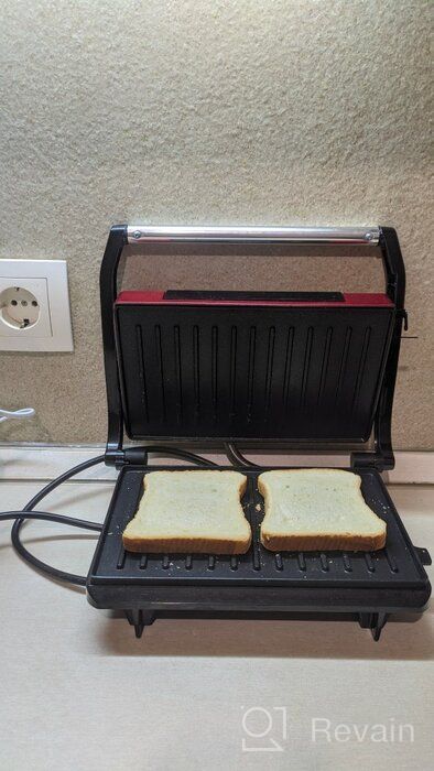 img 2 attached to Sandwich maker Kitfort KT-1609 Panini Maker, red review by Ada Dylewska ᠌