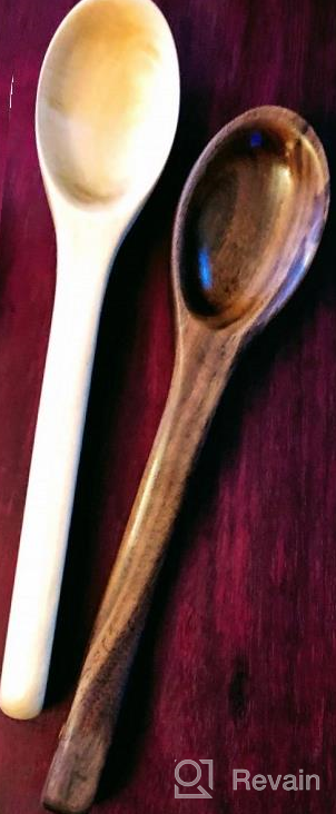 img 1 attached to 2Pcs Walnut Wood Carving Spoon Blanks Unfinished Wooden Craft Whittling Kit For Beginner Kids Whittlers Starter review by Tim Jolivette