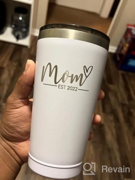 img 1 attached to Sodilly Seaside Tumbler: Perfect New Mom Gift For Mamma Est. 2023 - First Mother'S Day And Birthday Present - Great Expecting Mom Gift After Birth review by Cassie Zingone