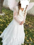 img 1 attached to Fancy Long Sleeve Girls' First Communion Dresses: Sizes 1-12 Years by Sittingley review by Crystal Palmer