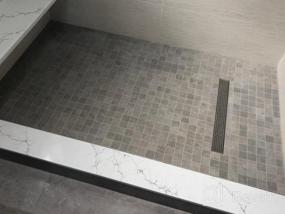 img 6 attached to Upgrade Your Shower With Neodrain'S Removable Quadrato Pattern Stainless Steel Linear Drain