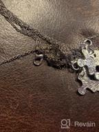 img 1 attached to Stylish Lux Accessories Burnish Gold Always Together Puzzle Best Friends BFF Necklace - A Perfect Keepsake review by Motogp Portillo