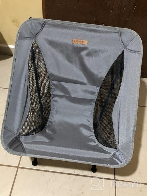 img 1 attached to HOMFUL Portable Camping Chair - Ultralight Backpacking Folding Chair With Storage Bag For Outdoor, Hiking, Picnic - 300Lbs Capacity review by Jon Smith