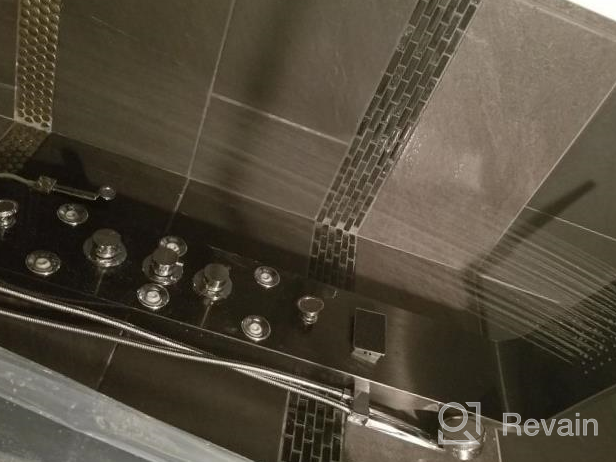 img 1 attached to Stainless Steel Shower Tower With LED Rainfall & Waterfall Shower Head, 7 Multi-Functional Body Jets, Bidet Sprayer & Brushed Nickel Finish - Ideal For Massage & Rain Shower Experience review by Marc Sortijas