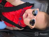 img 1 attached to Polarized Square Sunglasses For Baby Boys And Girls With Strap, Ideal For Age 0-24 Months By COCOSAND review by Brad Phifer