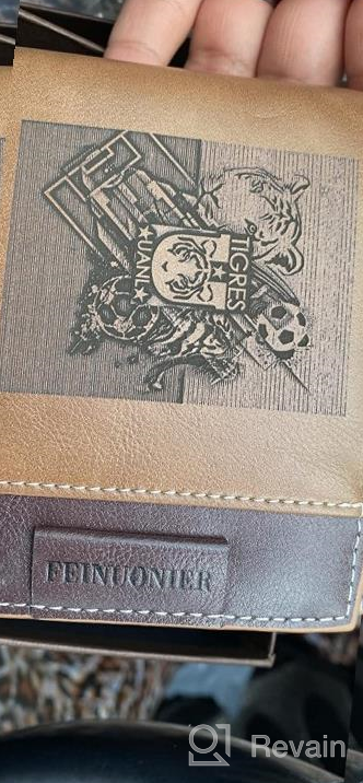 img 1 attached to Personalized Leather Wallets With Custom Engraving And Photo Insert – Ideal Gifts For Men, Husband, Dad, And Son review by Raj Mazzabufi