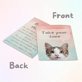 img 2 attached to 🐈 Cats Against Anxiety Self-Esteem Cards – Oracle Tarot Affirmations for Emotions and Self-Therapy: 50 SEO-Optimized Cards by Catch Your Dreams