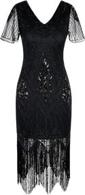 img 1 attached to 👗 Stunning Vintage Flapper Roaring Women's Dresses by PrettyGuide