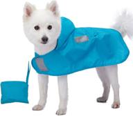 🐶 blueberry pet 7 patterns reflective dog raincoat or poncho - lightweight and packable логотип