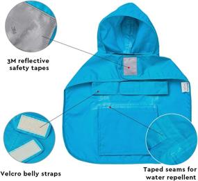 img 2 attached to 🐶 Blueberry Pet 7 Patterns Reflective Dog Raincoat or Poncho - Lightweight and Packable