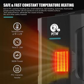 img 3 attached to 🔥 Stay Warm and Cozy: Dog House Heater with Thermostat, 300W Safe Heater for Outdoor Pet Houses - Adjustable Temperature & Timer - Easy Installation