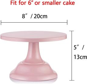 img 3 attached to Pink Cake Stand Wedding Dessert Cupcake 8 Inches/ 20Cm Round Cake Stands For Birthday Party Wedding Anniversary Baby Shower (Pink, Diam 8")