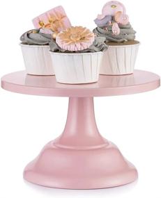 img 4 attached to Pink Cake Stand Wedding Dessert Cupcake 8 Inches/ 20Cm Round Cake Stands For Birthday Party Wedding Anniversary Baby Shower (Pink, Diam 8")