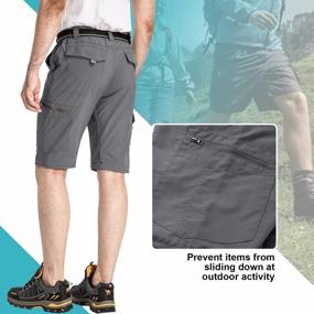 img 1 attached to Mens Hiking Pants Convertible Zip Off Lightweight Quick Dry Fishing Safari Camping Travel Boy Scout Pants