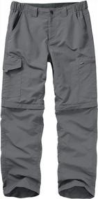 img 4 attached to Mens Hiking Pants Convertible Zip Off Lightweight Quick Dry Fishing Safari Camping Travel Boy Scout Pants