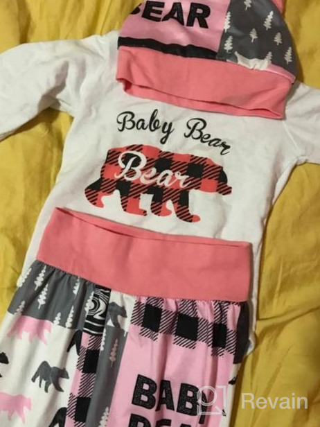 img 1 attached to Adorable Baby Bear Letter Print Set: 3PC Outfit For Boys And Girls - Perfect For Fall & Winter review by Johnathan Stoner