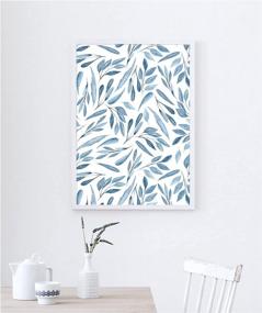 img 1 attached to Transform Your Space With HAOKHOME'S Blue Branches Peel And Stick Wallpaper