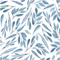 transform your space with haokhome's blue branches peel and stick wallpaper logo