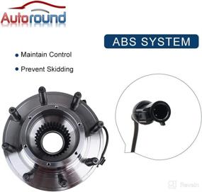 img 1 attached to Autoround 515081 Front Wheel Bearing and Hub Assembly Compatible with Ford F-250 F-350 Super Duty 2005-2010, 4WD SRW, 8 Lug, with ABS