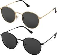 поляризованные солнцезащитные очки classic circle glasses логотип