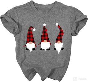 img 1 attached to 🎄 Merry and Bright Christmas Lights Graphic Tees for Toddler Boys and Girls - Festive Holiday Tops