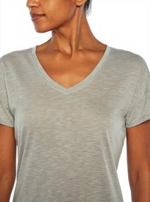 img 3 attached to Stylish And Comfortable Women'S V-Neck T-Shirt - Marika Audrey Short Sleeve