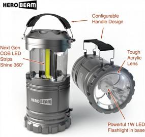 img 2 attached to 2020 Tech LED Lantern And Flashlight Combo With 350 Lumens - Ideal For Camping, Car, And Garage - Collapsible And Batteries Included
