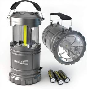 img 4 attached to 2020 Tech LED Lantern And Flashlight Combo With 350 Lumens - Ideal For Camping, Car, And Garage - Collapsible And Batteries Included