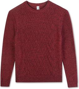 img 4 attached to 👕 BOBOYOYO Boys' Cotton Sweater Sleeve Pullover: Stylish Comfort for Boys' Clothing