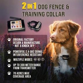 img 4 attached to 🐶 Enhanced 2-in-1 Wireless Dog Fence and Training System by Freedom Distribution Enterprises: Train Your Dog, Safely Contain Pets, Wireless Pet Containment System with One Collar