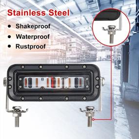 img 3 attached to Stay Safe In Busy Warehouses With BORDAN LED Forklift Safety Lights - Red Zone Danger Warning & Pedestrian Indicators