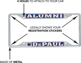 img 1 attached to Desert Cactus University Officially Licensed Exterior Accessories ~ License Plate Covers & Frames