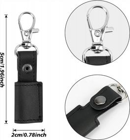 img 2 attached to Keep Your Pencils Safe And Secure With Gydandir'S Portable Leather Pen Holder Lanyard Set