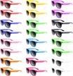 tuparka sunglasses party favors neon colors sunglasses bulk goody bag fillers for beach birthday party pool party supplies logo