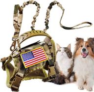 🐾 escape proof tactical cat harness and leash - adjustable military k9 pet vest for large cats, puppies, and small dogs - easy control and walks logo