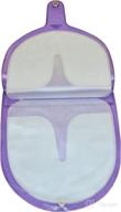 cd carrying case - 12 disc cd/dvd/game transparent vinyl storage wallet - cd case - dvd wallet case (purple) logo