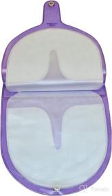 img 2 attached to CD Carrying Case - 12 Disc CD/DVD/Game Transparent Vinyl Storage Wallet - CD Case - DVD Wallet Case (Purple)